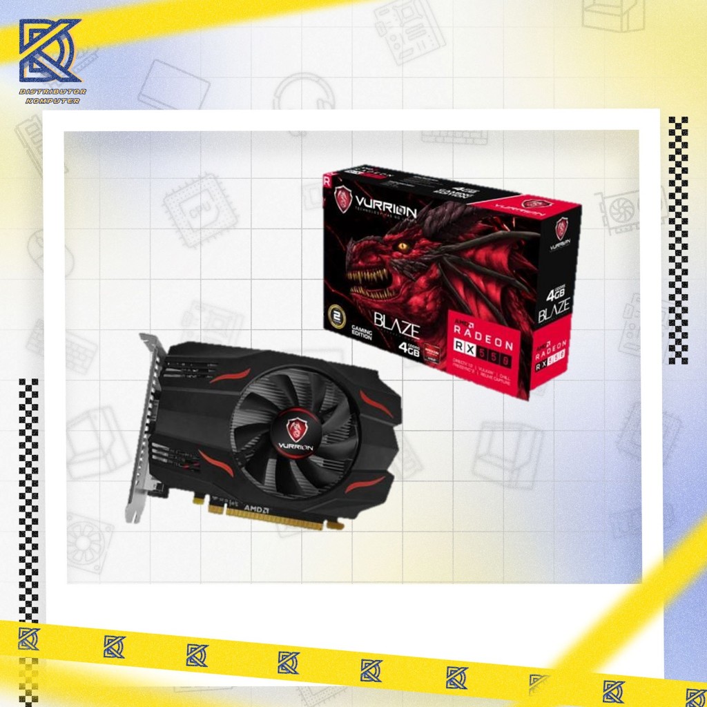 VGA Radeon Vurrion RX 550/ RX550 4GB GDDR5 128Bit | Dk | Shopee Malaysia