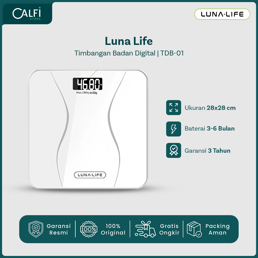 LUNALIFE Smart Scale 28cm Bluetooth Digital Body Fat Scale / Body Scale ...