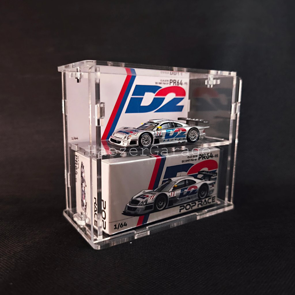 Acrylic Case for Pop Race PR640095 MERCEDES-BENZ CLK AMG GTR - 1997 FIA ...