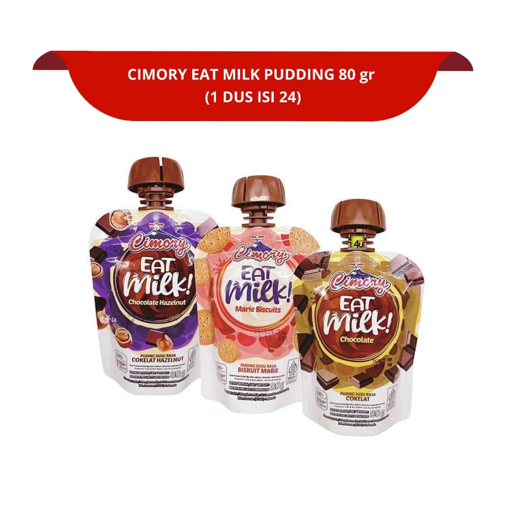 [1 BOX CONTAINS 24] CIMORY EAT MILK PUDDING CHOCOLATE HAZELNUT MARIE ...