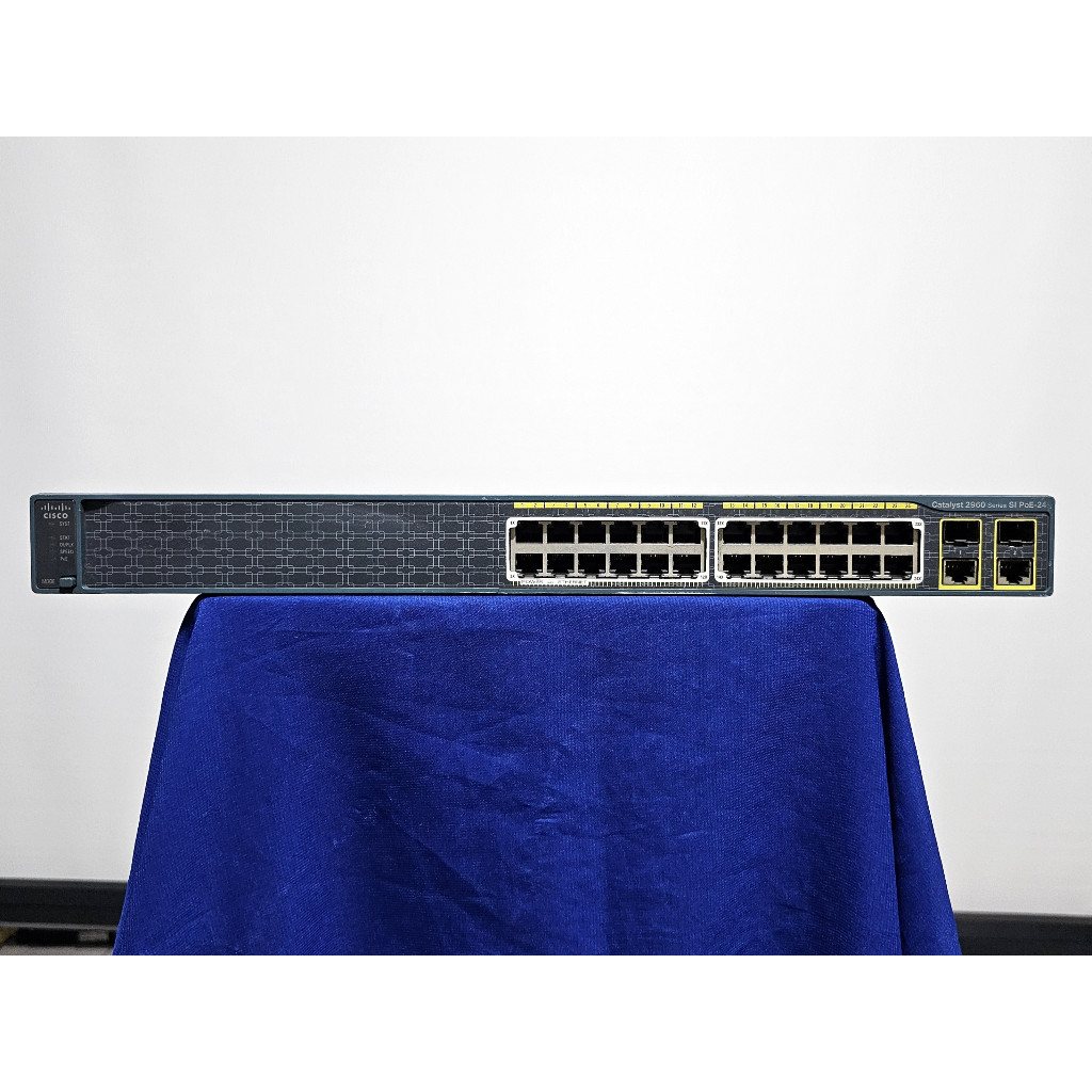 Switch Hub Cisco Catalyst 2960 24 PC S 24 Port 10 100 POE 2 Port ...