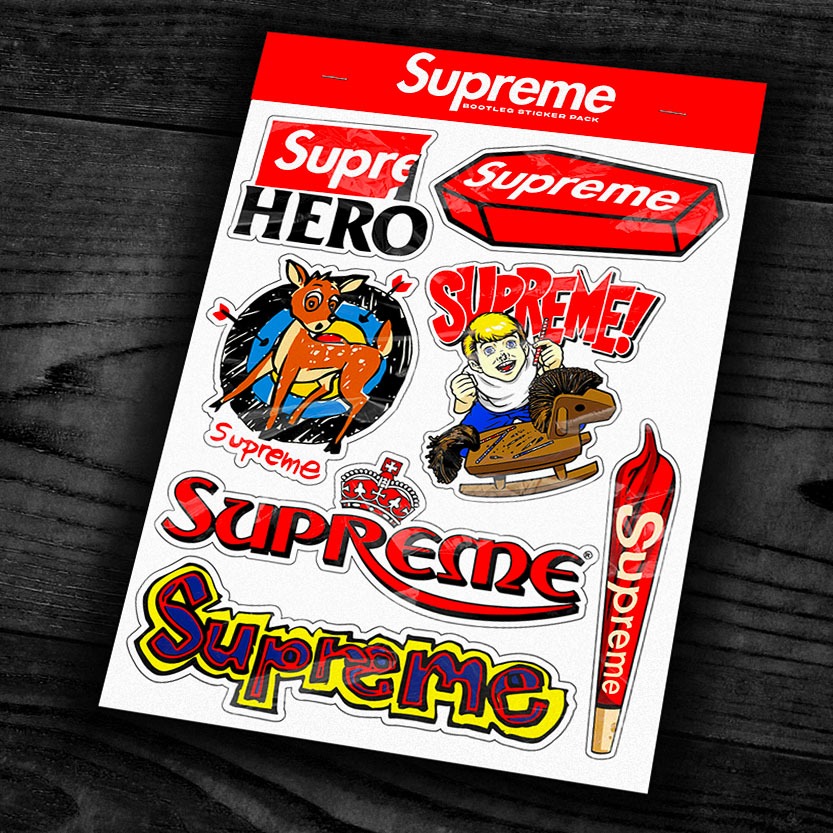 SUPREME - Sticker Pack Brand: SUPREME (BOOTLEG) | Shopee Malaysia