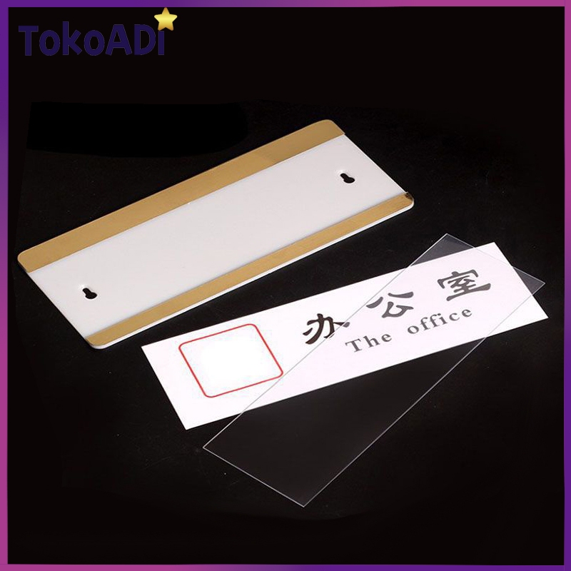 Acrylic Name Plate Sliding Acrylic Name Plate Holder Room Sign ...