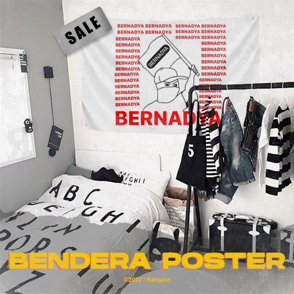 Bernadya Band Fabric Poster Flag Wall Decor Wallflag | Shopee Malaysia