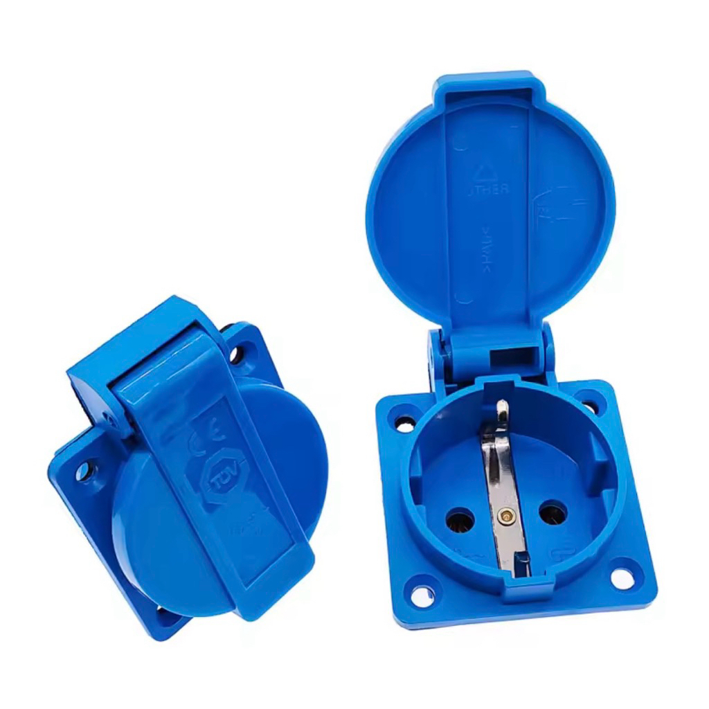 IP44 Waterproof Panel Socket Industrial Electrical Socket Outdoor Wall ...