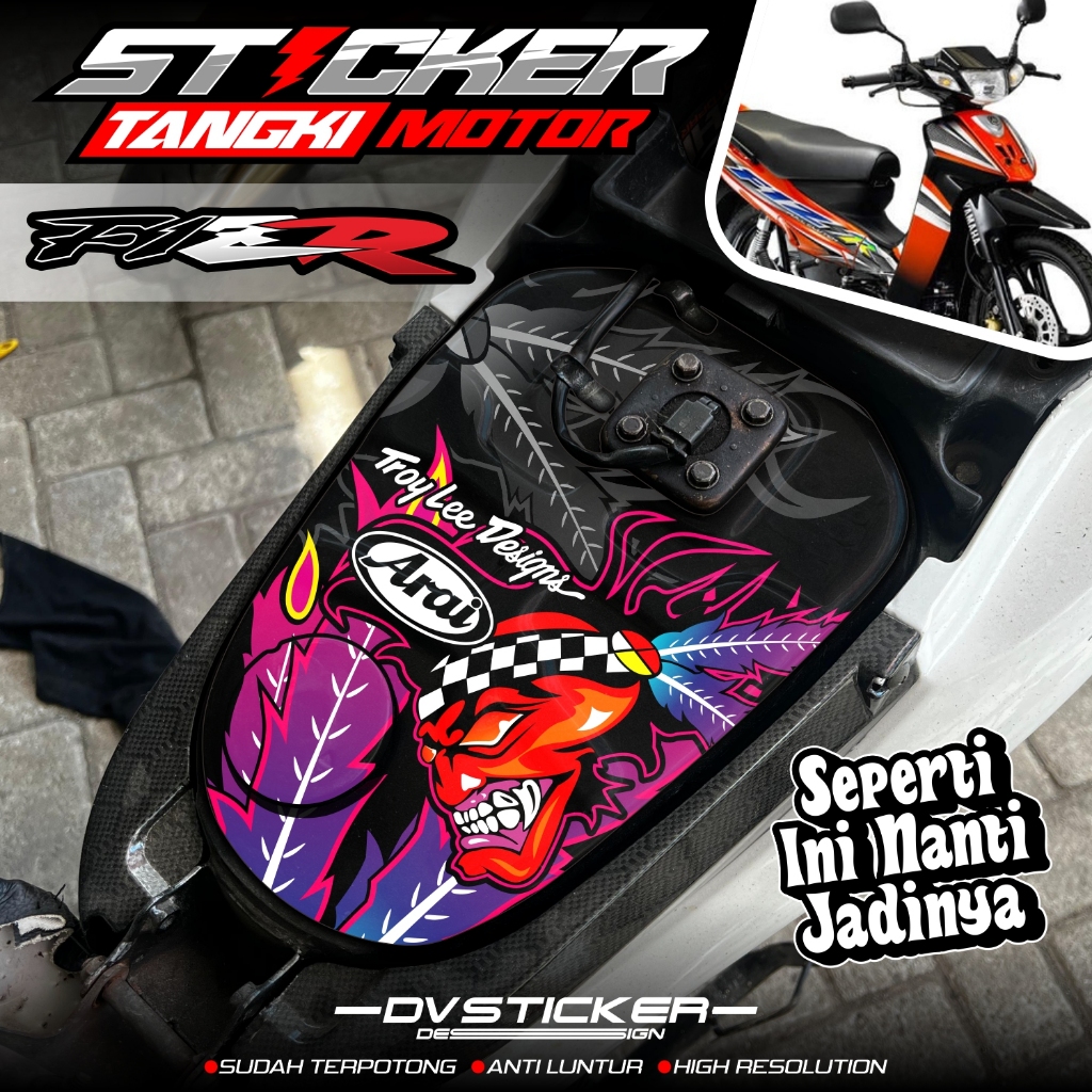 FIZ R Fuel Tank Sticker Fiz R Motorcycle Tank Sticker Many Motifs Anti ...