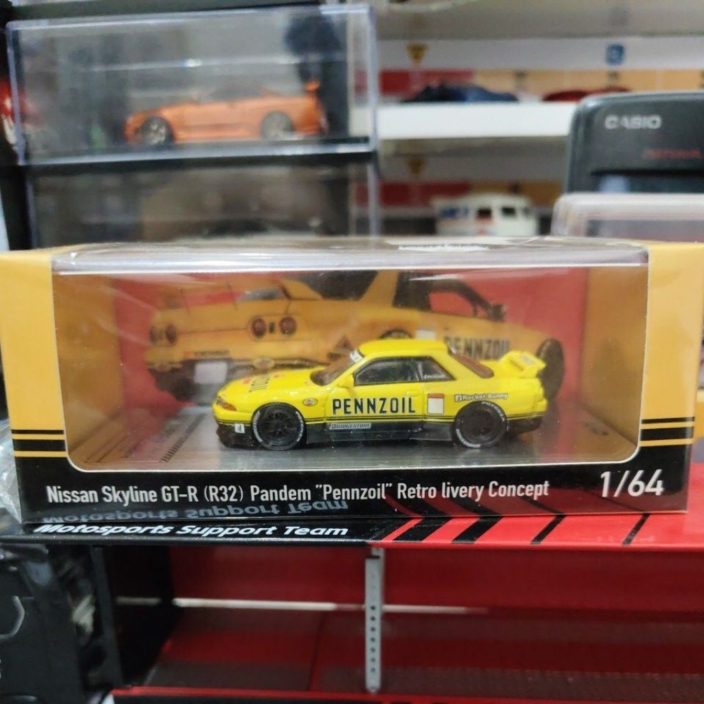 INNO64 NISSAN SKYLINE GT-R R32 PANDEM PENZOIL RETRO RARE ITEM | Shopee ...
