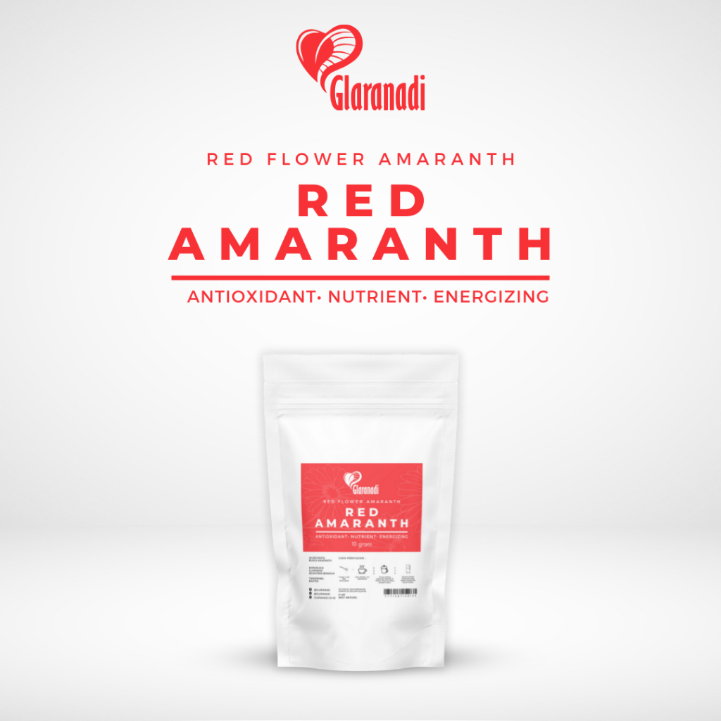 MERAH Glaranadi Red Amaranth Flower Tea Round Dried 10g / Pure Dried ...