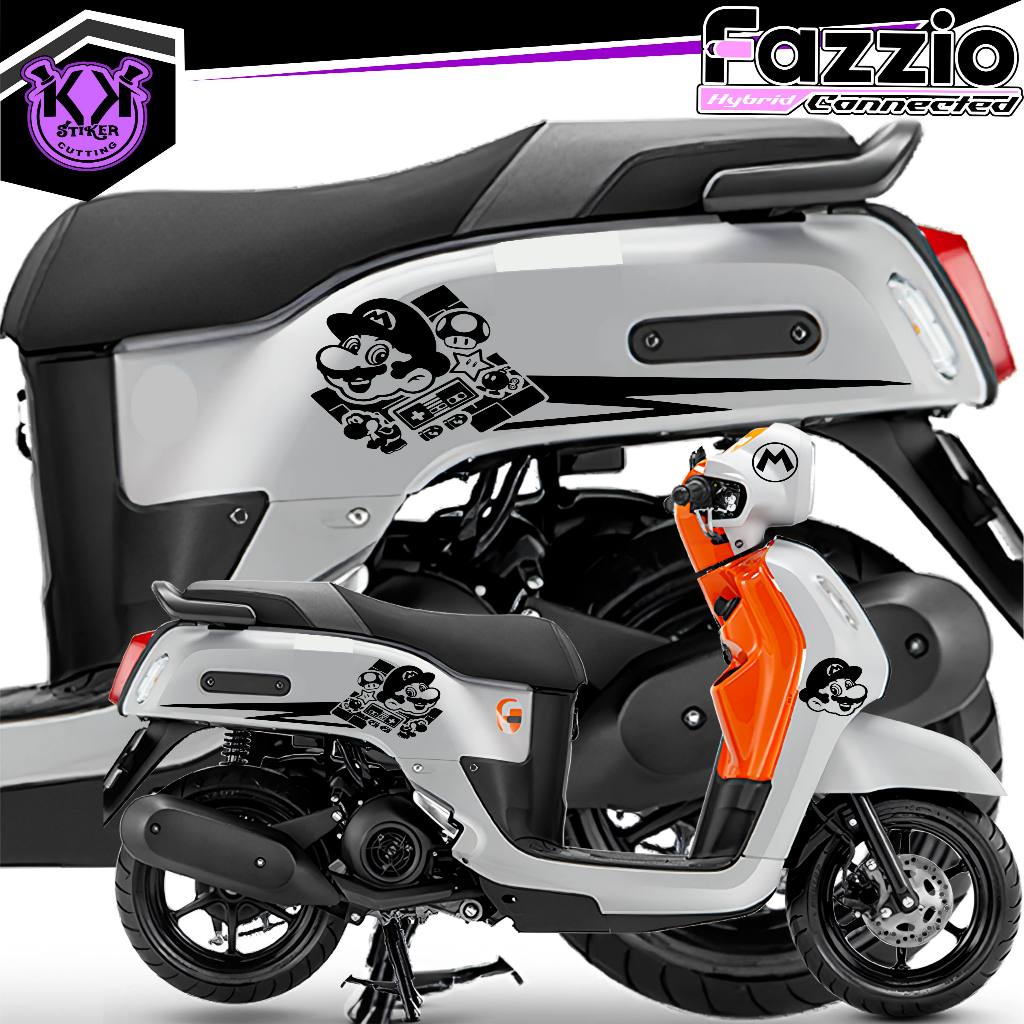 SC.490/FAZZIO CUTTING STICKER/FAZZIO STRIPING/CARTOONS STICKER/ANIME ...