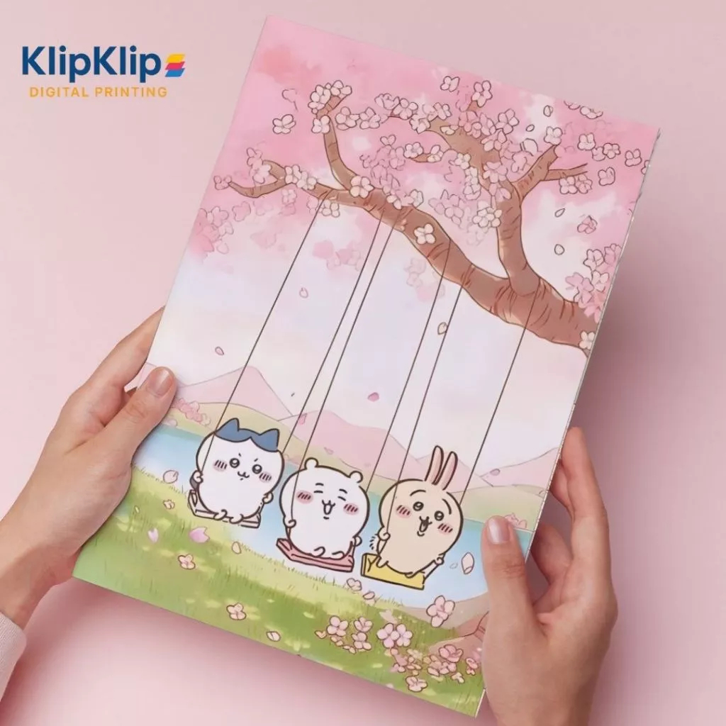 Chiikawa Mini Poster 10x15 cm – Cute Wall Decoration with Wooden Frame ...