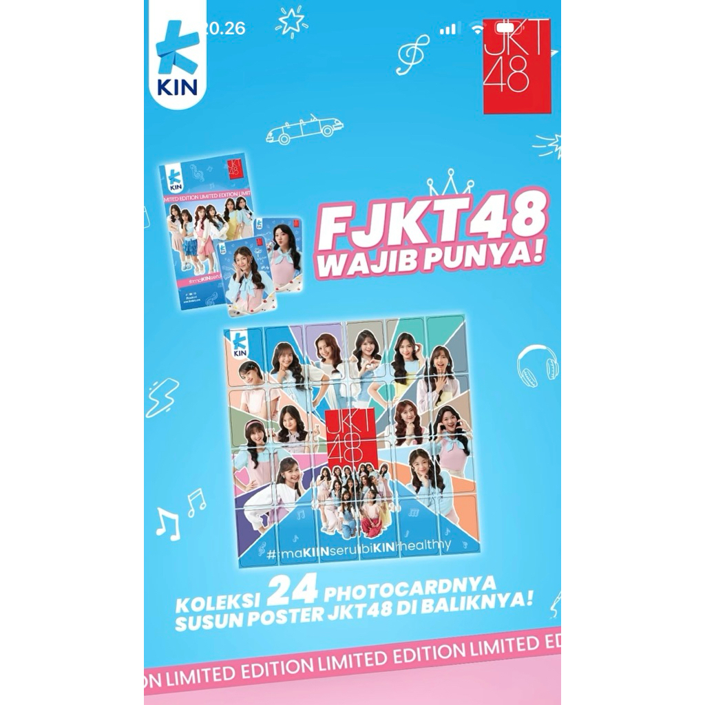 OFFICIAL Photocard JKT48 x Kin Yogurt original limited edition | Shopee ...