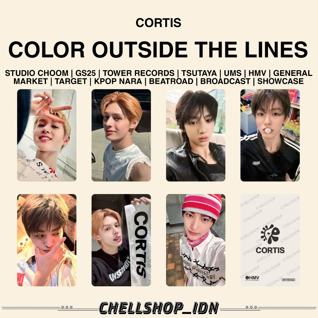 CORTIS COLOR OUTSIDE THE LINES POB PHOTOCARD | Shopee Malaysia