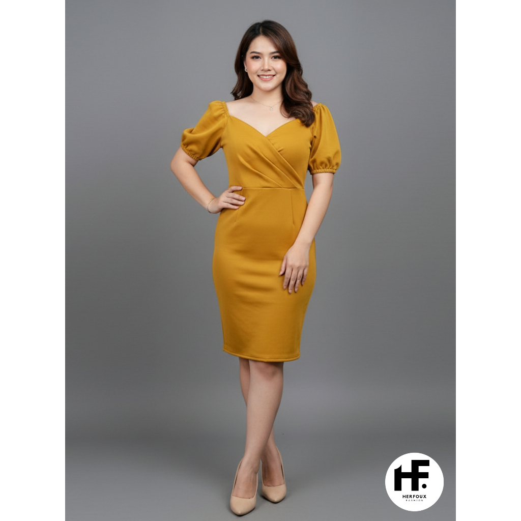 HERFOUX Classy Mini Dress Bodycone Korean Style Dress Dinner Dress Elegant  Bodycon Dress | Shopee Malaysia