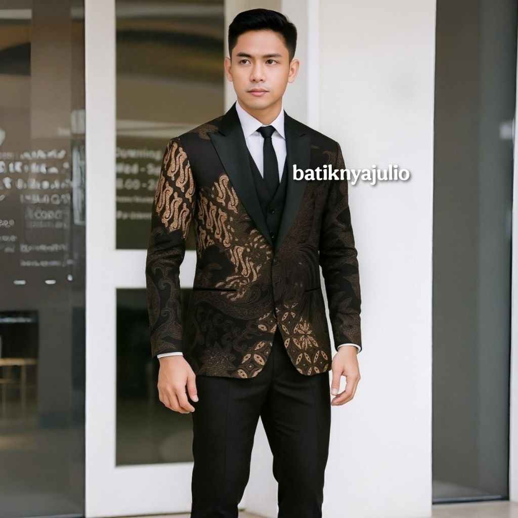 Premium batik jacket, latest modern batik blazer, batiknyajulio limited ...