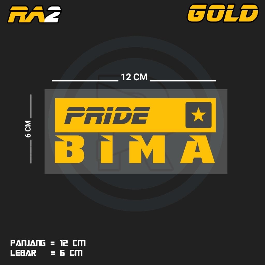 PRIDE BIMA CUTTING STICKER | RA2 NTB | Shopee Malaysia