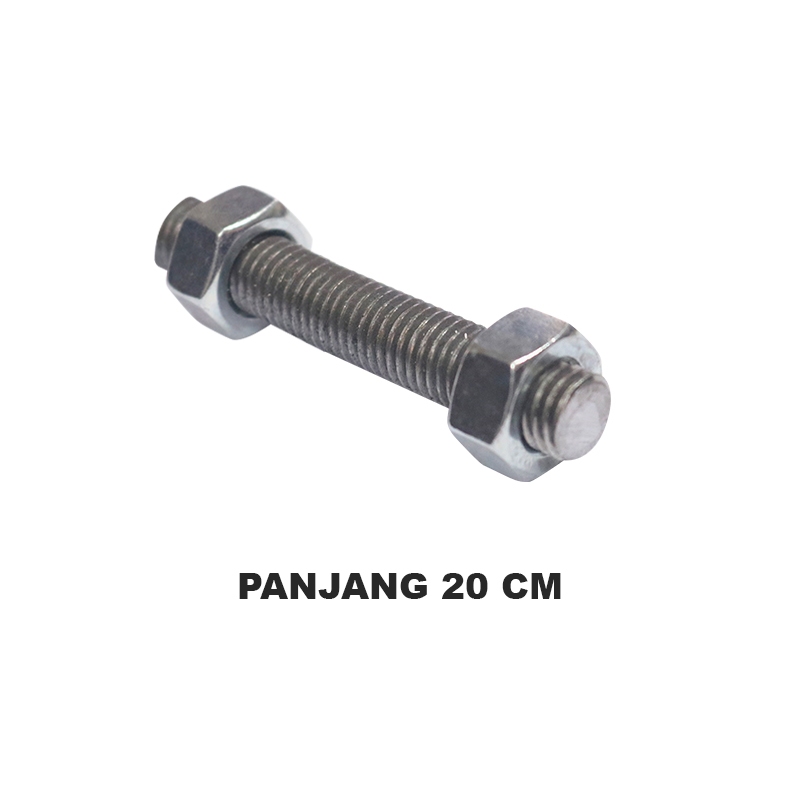 EELIC BED-M12 Mix nuts 12 mm 2 pcs Threaded iron threaded bolts with ...