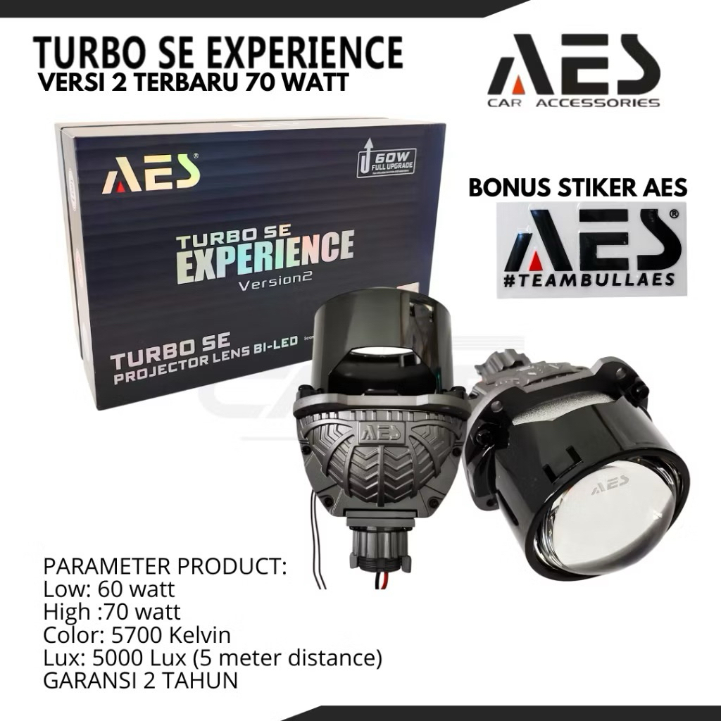BILED AES TURBO SE EXPERIENCE V2 ORIGINAL AES 60watt full upgrade 2.5 ...