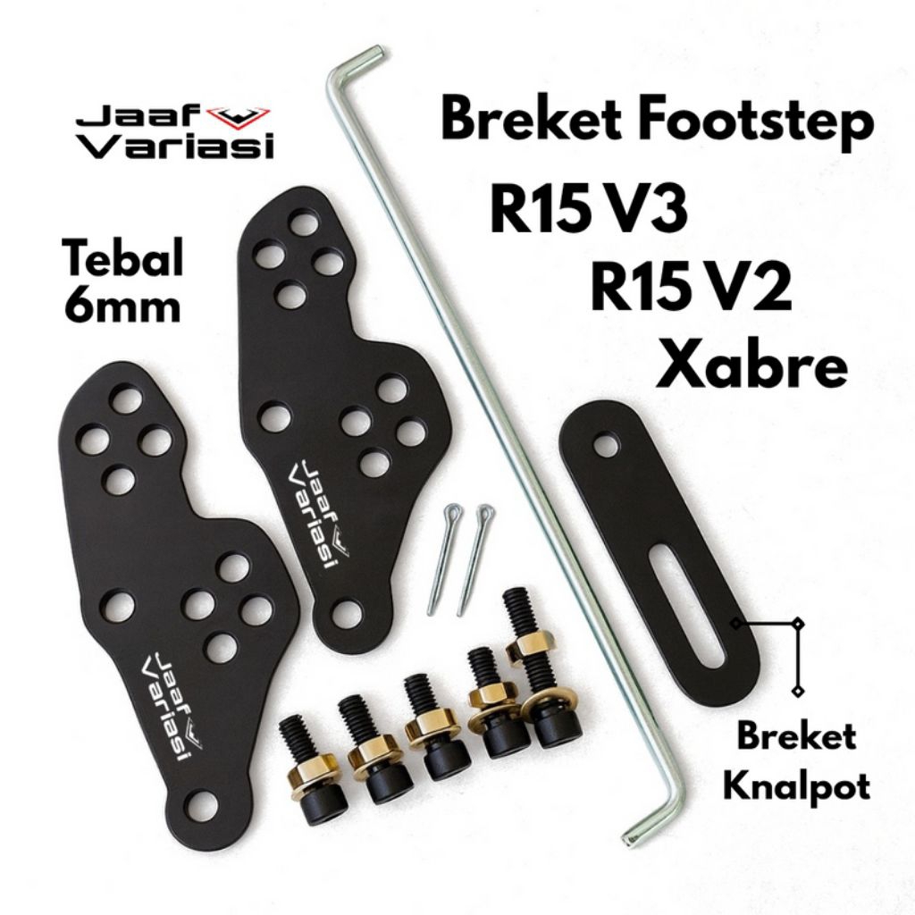 YAMAHA R15 V3 VVA FOOTSTEP RAISER R15 V3 FOOTSTEP RISER BRACKET R15 V3 ...