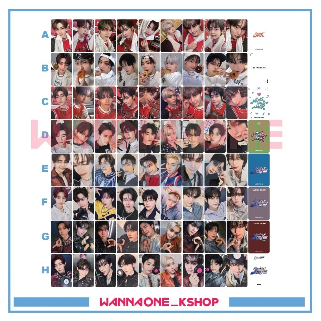 Photocard ZB1 SLAM DUNK zerobaseone broadcast never say never
