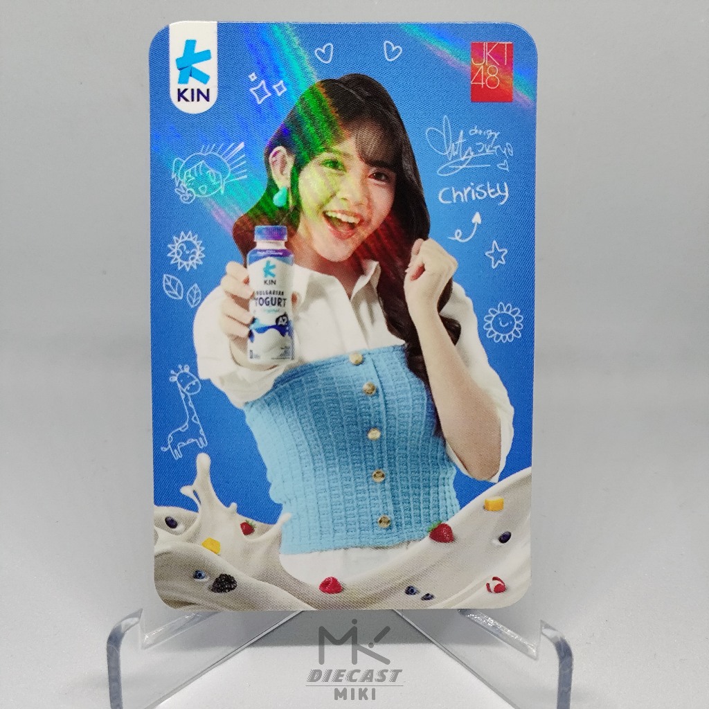 CHRISTY PHOTOCARD BOTTLE JKT48 X KIN YOGURT COLLECTIBLE LIMITED EDITION ...