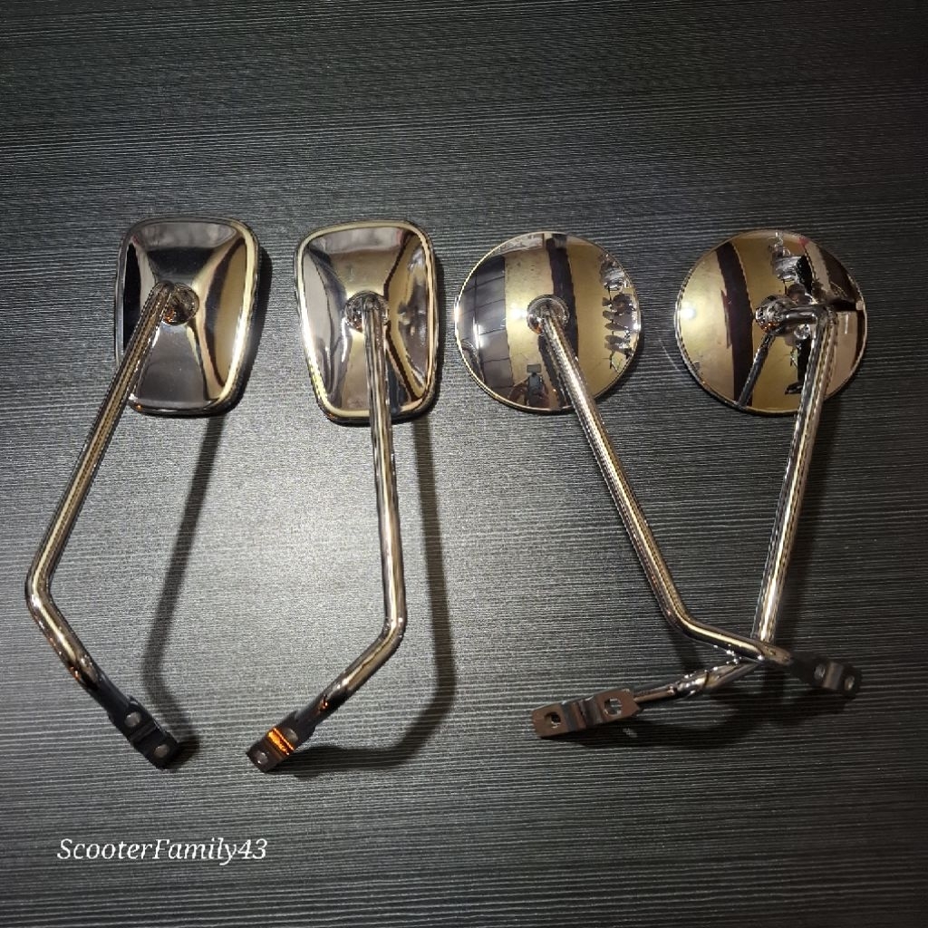 Rearview mirror vespa exclusive px ps super sprint round square encrom ...