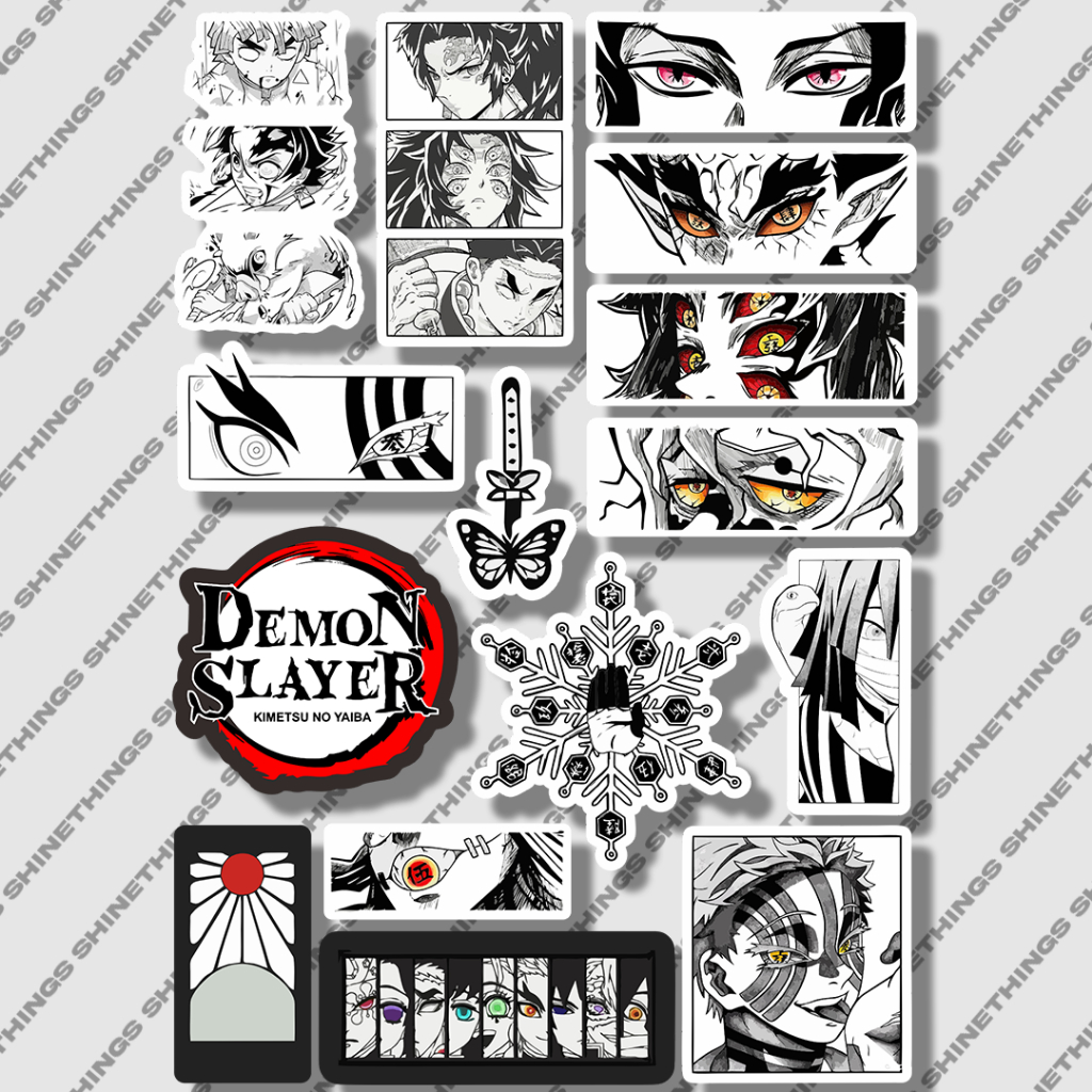 DEMON SLAYER anime stickers || KIMETSU NO YAIBA Sticker | Shopee Malaysia