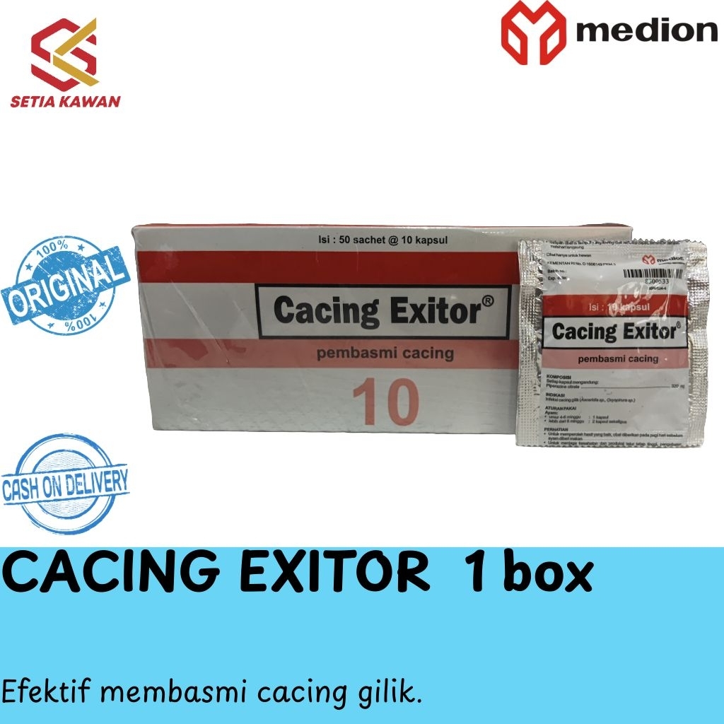 Exitor worms 1 box (50 sachets) | Shopee Malaysia