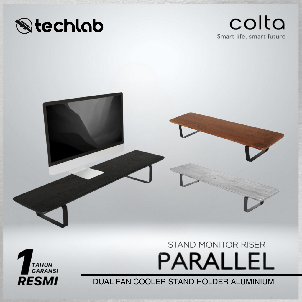 Colta Parallel Desk Shelf Aluminum PC Laptop Computer Steel Legs Sturdy ...