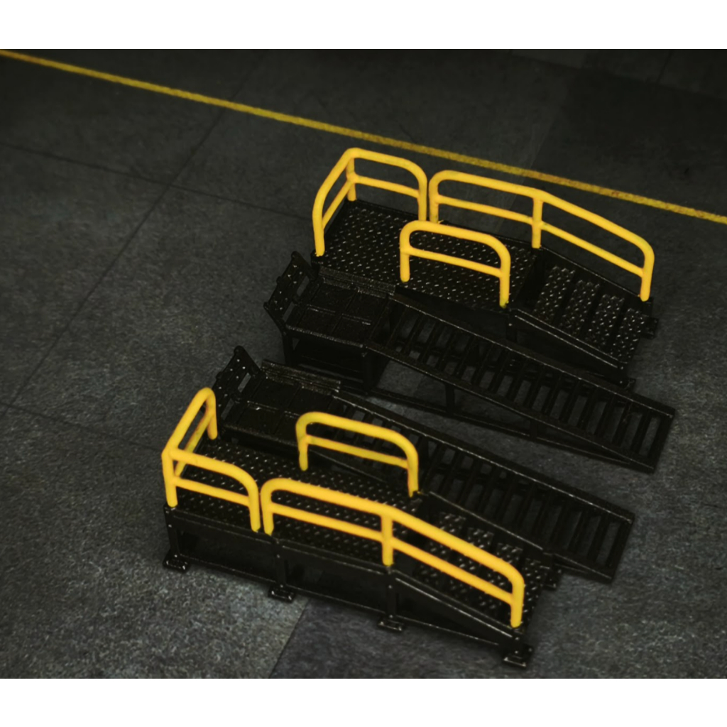 3D Receh Set Car Ramp Lift Ramp Ramp Car Scale 1/64 Accessories Model ...
