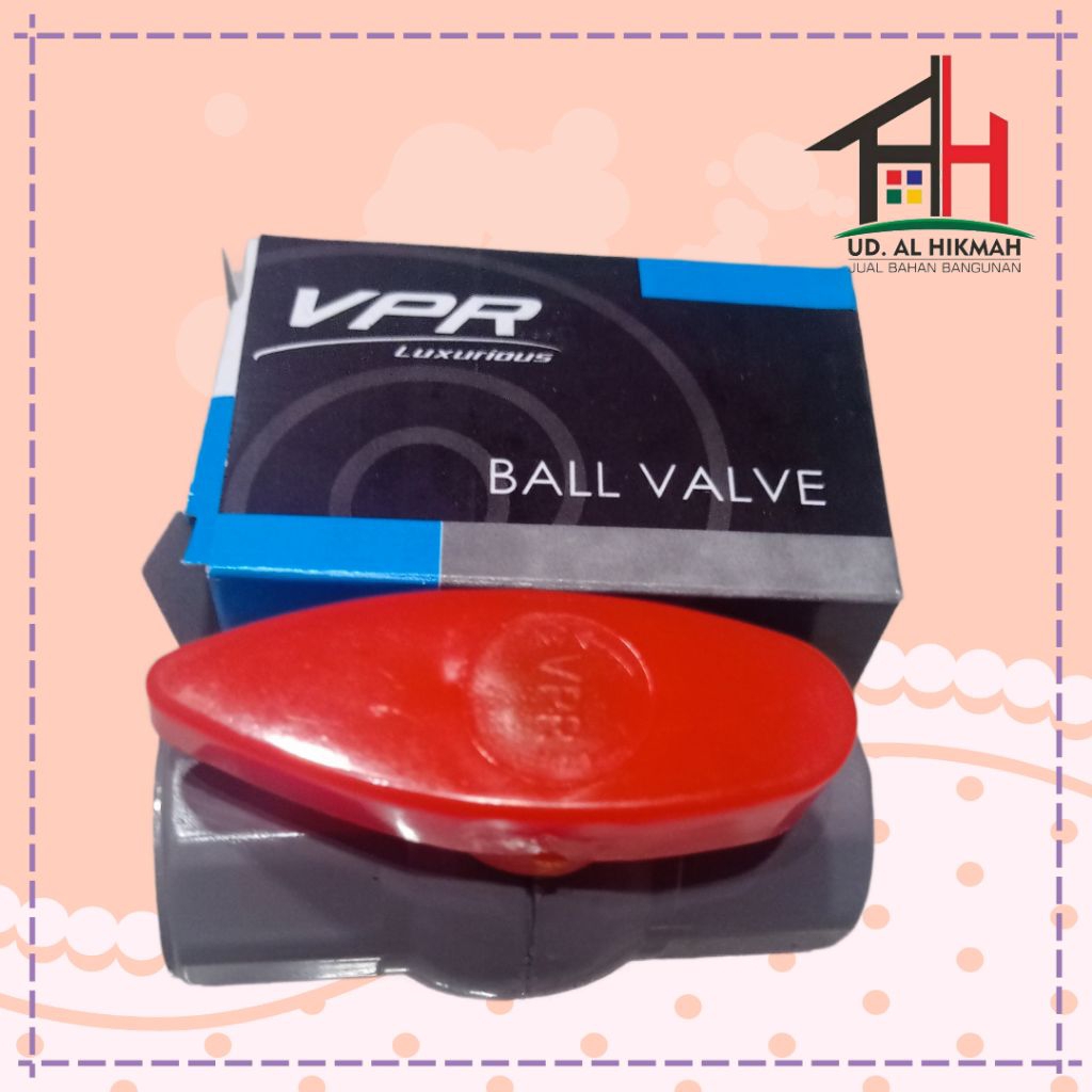 Ball Valve 1/2 Inch PVC VPR / Stop Valve Pipe Ballvalve PVC 1/2 Piece ...