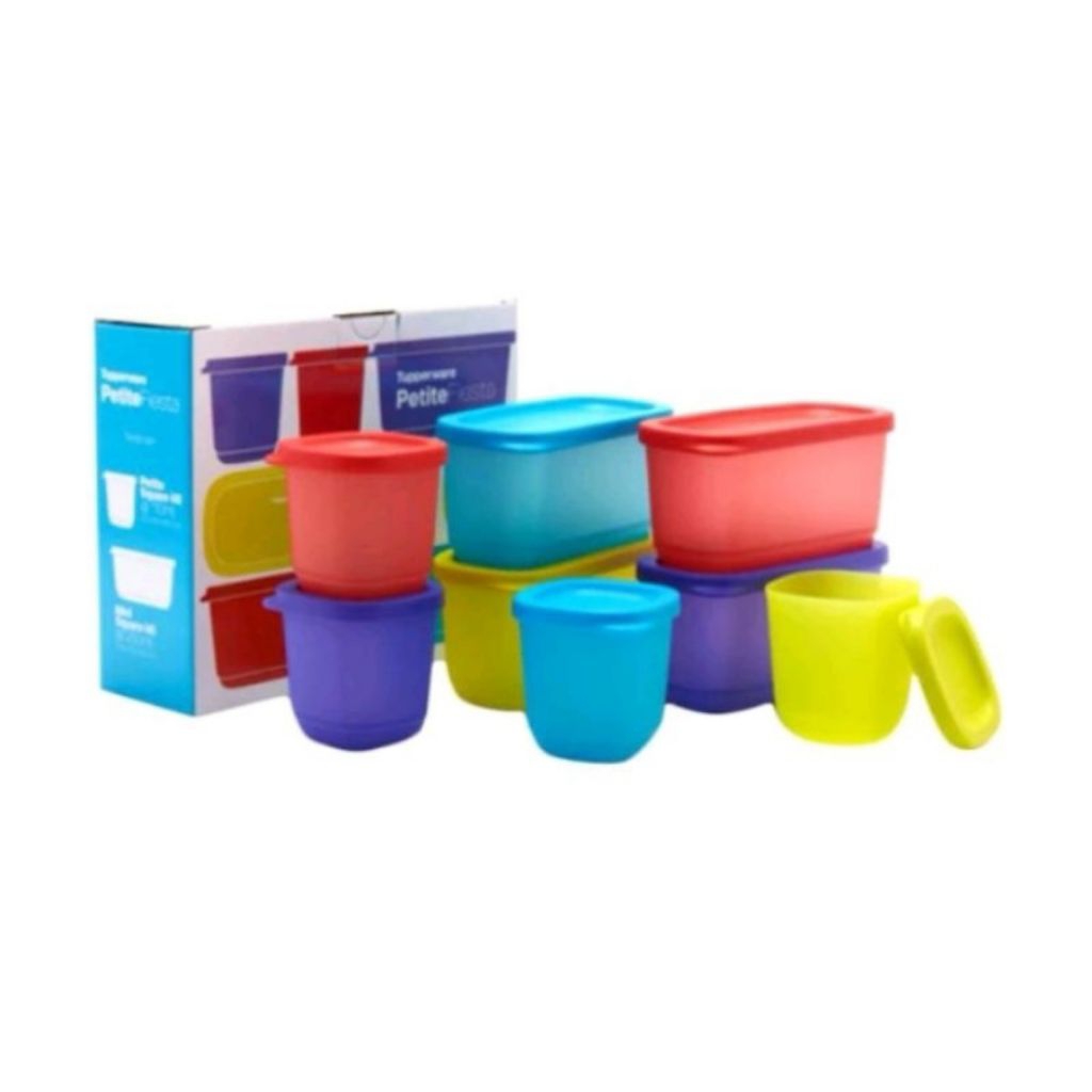 Tupperware petite fiesta 8pcs with box (box is not smooth) | Shopee ...