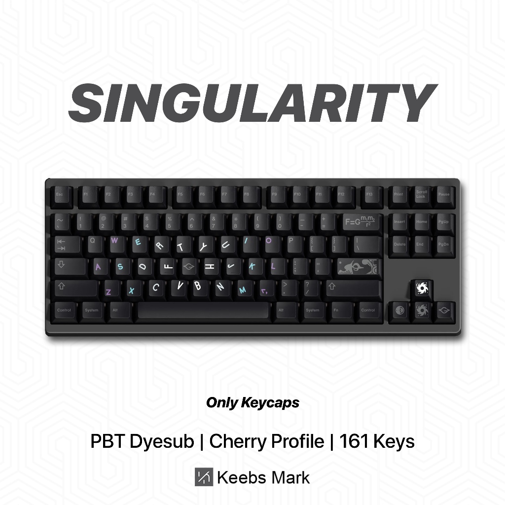 Singularity Keycaps PBT Dyesub 161 Keys Cherry Profile Mechanical ...