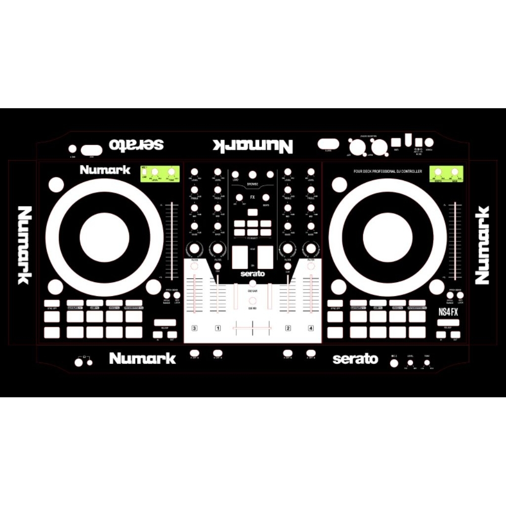 NUMARK NS4FX music dj instrument protective sticker | Shopee Malaysia