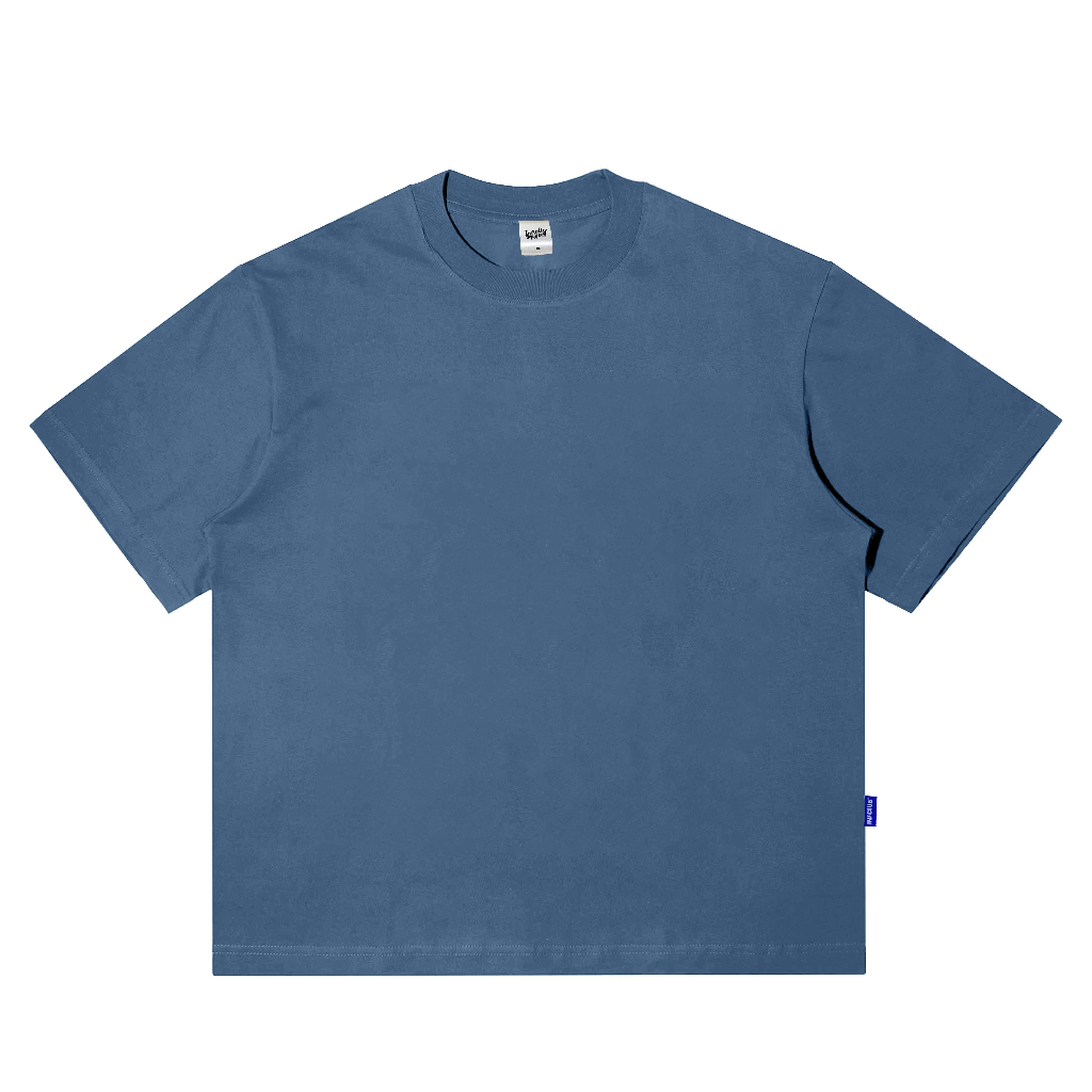 OVERSIZE BOXY FIT DENIM 20s HEAVYWEIGHT COTTON BASIC T-SHIRT FOR MEN ...