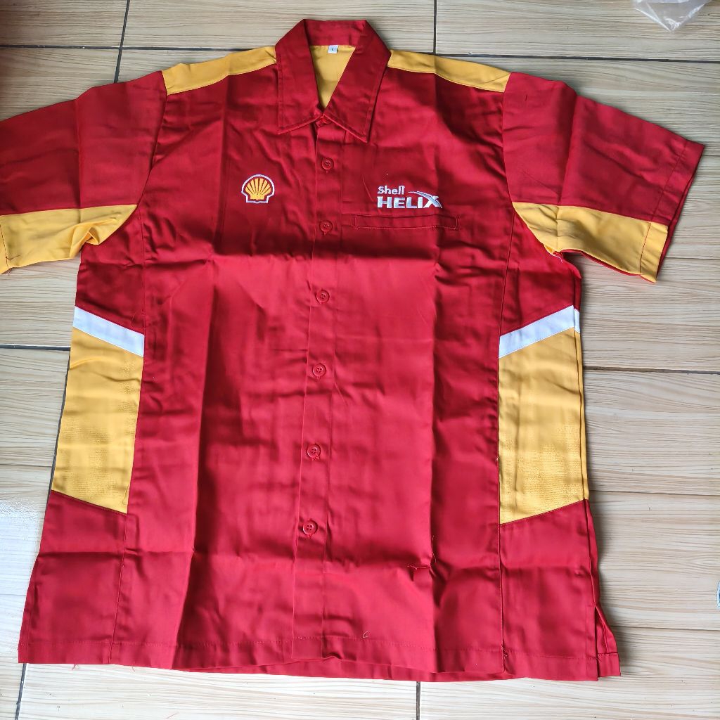 KEMEJA Shell Eneos Top1 Jumbo KIXX Mechanic Shirt | Shopee Malaysia