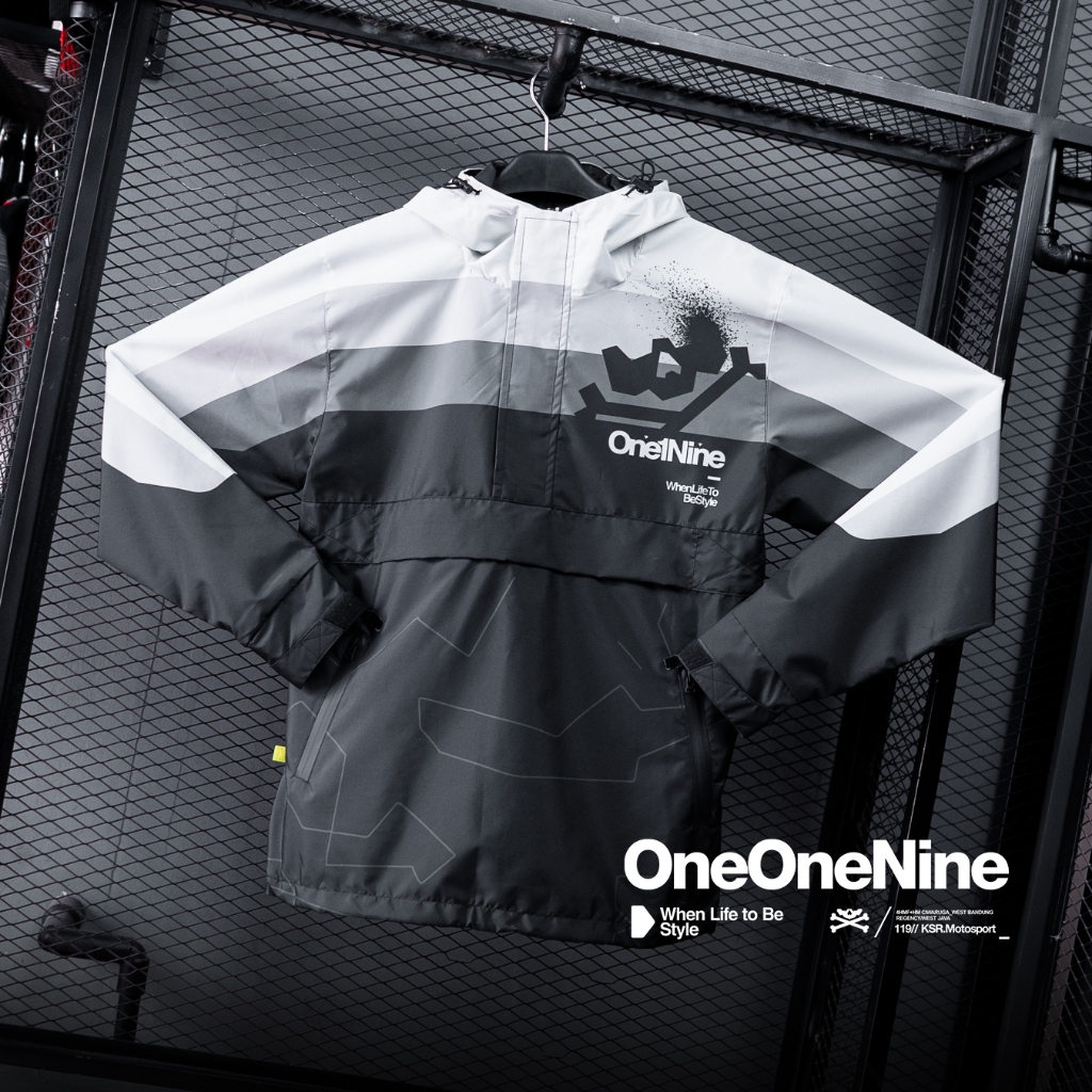 Oneonenine Ksr Jacket BIG Pocket Flex White - Waterproof Camo Polyester ...