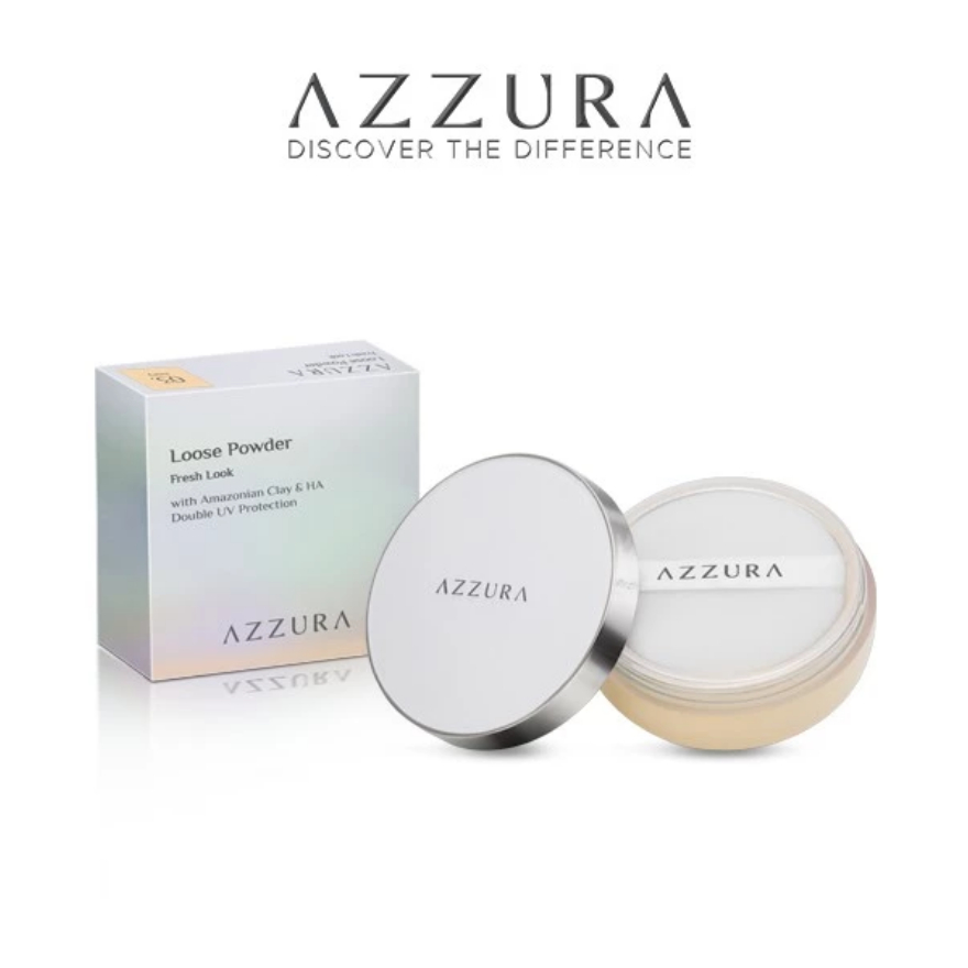 AZZURA Loose Powder 30g Matte Finish Non-Comedogenic Amazonian Clay ...