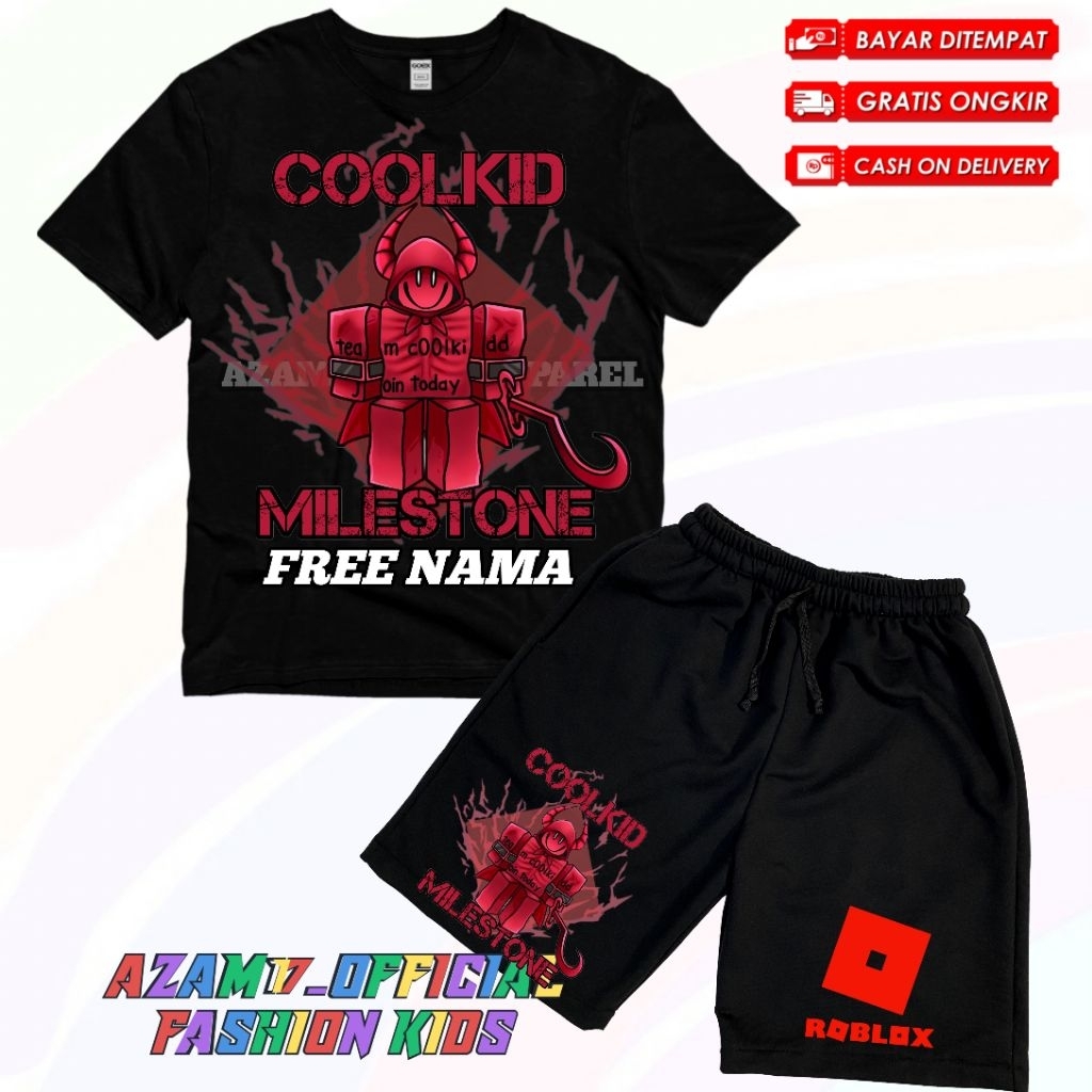Roblox Forsaken Coolkid Milestone Kids T Shirt And Shorts Set Free Name Id 11134207 8224o