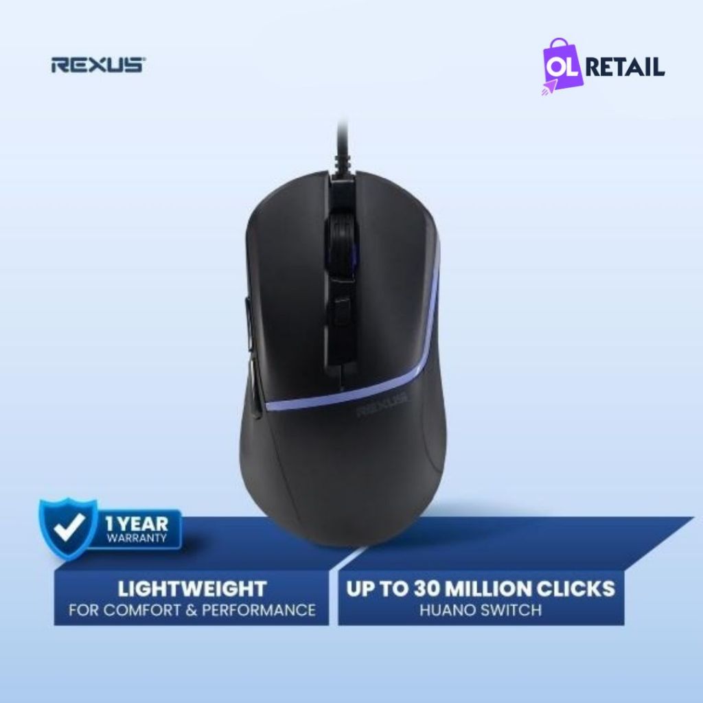 REXUS Xierra 6D G15 RGB LED Braided Cable Gaming Mouse | Shopee Malaysia