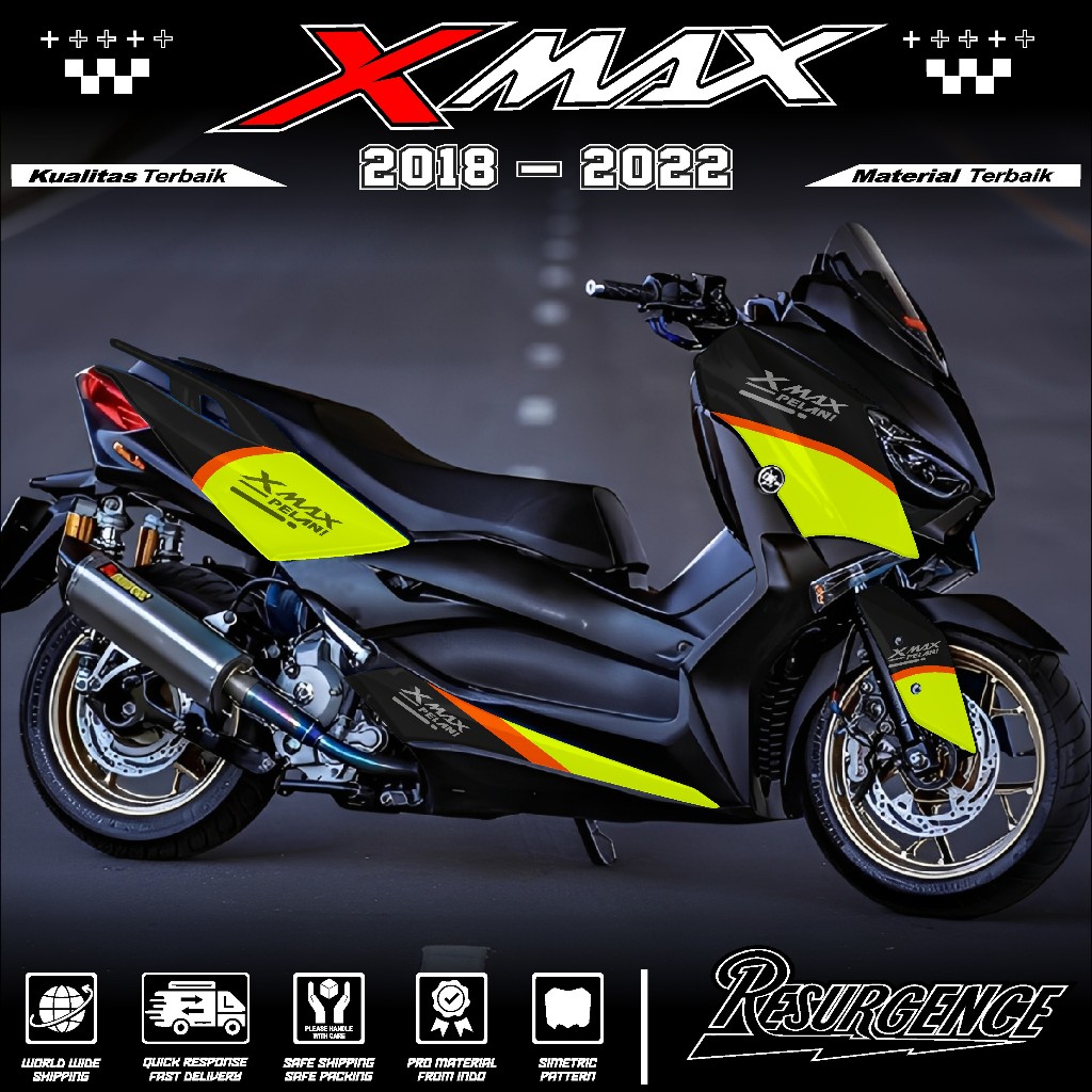 Decal Sticker XMAX Fullbody - Decal Sticker YAMAHA XMAX Full body ...
