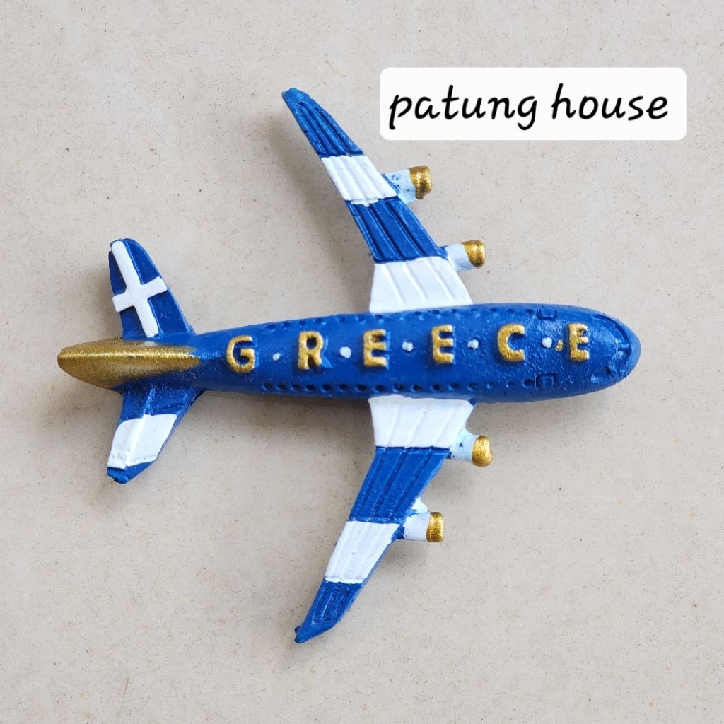 Fridge Magnet Refrigerator Souvenir Greece Greek Airplane Magnetic ...