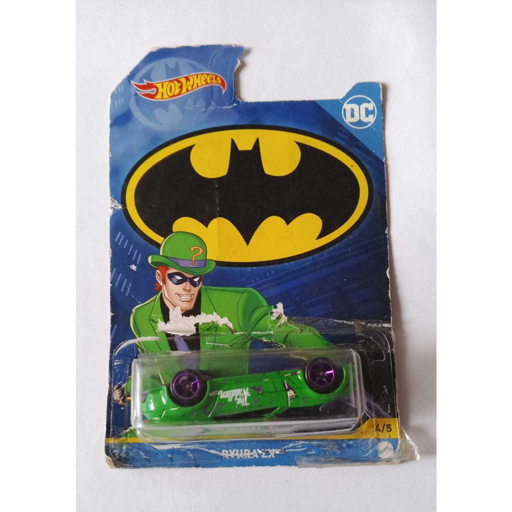 Hot Wheels - Ryura LX Green The Riddler Batman Series DC Broken Card ...