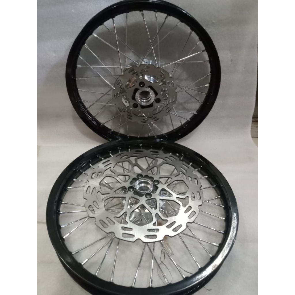 (free disc) rims vrossi satria Fu spoke rims, front and rear pair Ring ...