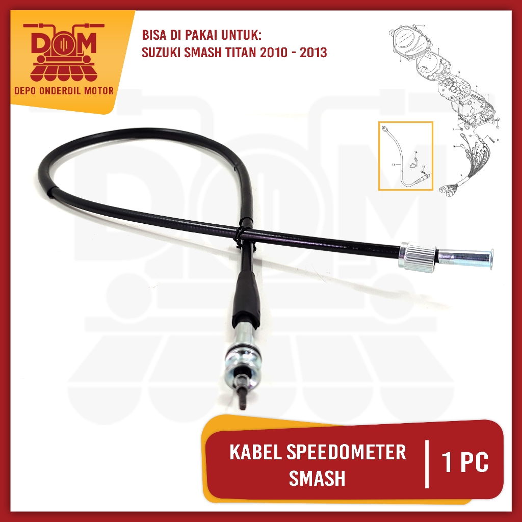 Smash Titan Disc Speedometer Cable (TOKAIDO) Cable Seling Iner Wire ...