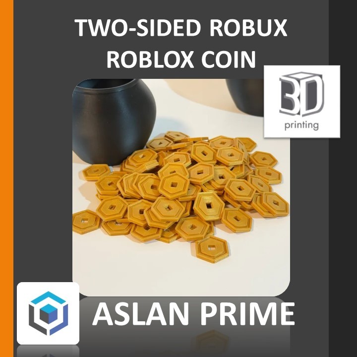 REPLIKA TWO SIDED ROBUX ROBLOX COIN 3D Print Replica Toys Toy Toys ...