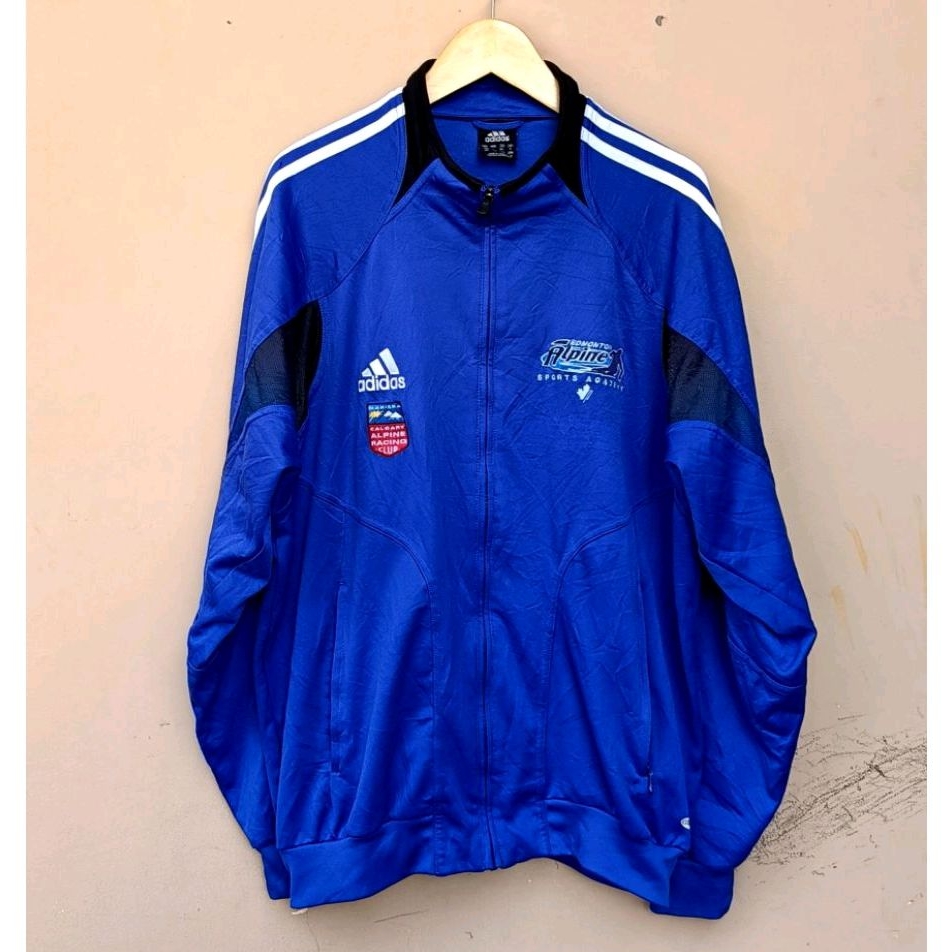 Tracktop jacket alpine racing vintage royal blue | Shopee Malaysia