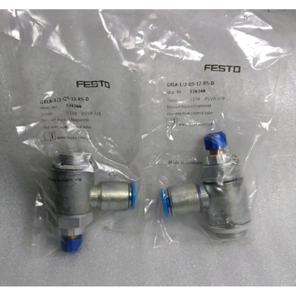 SPEED CONTROL FESTO GRLA-1/2-QS-12-RS-D 534344 ORIGINAL ORIGINAL ...