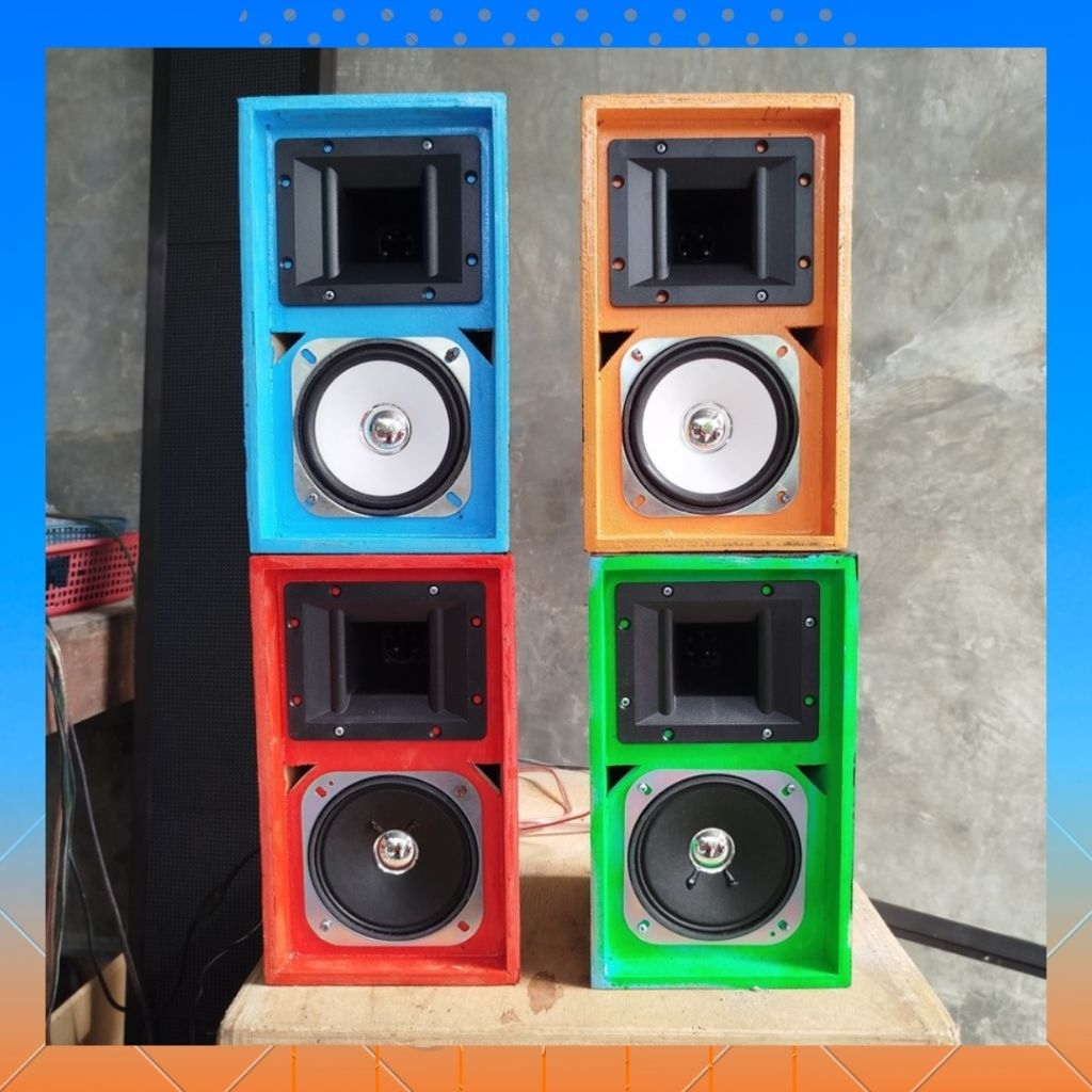 BOX LINE ARRAY FULL SET SPEAKER 4 INCH ACR KSV AUDAX JD 65 FULL COLOR ...