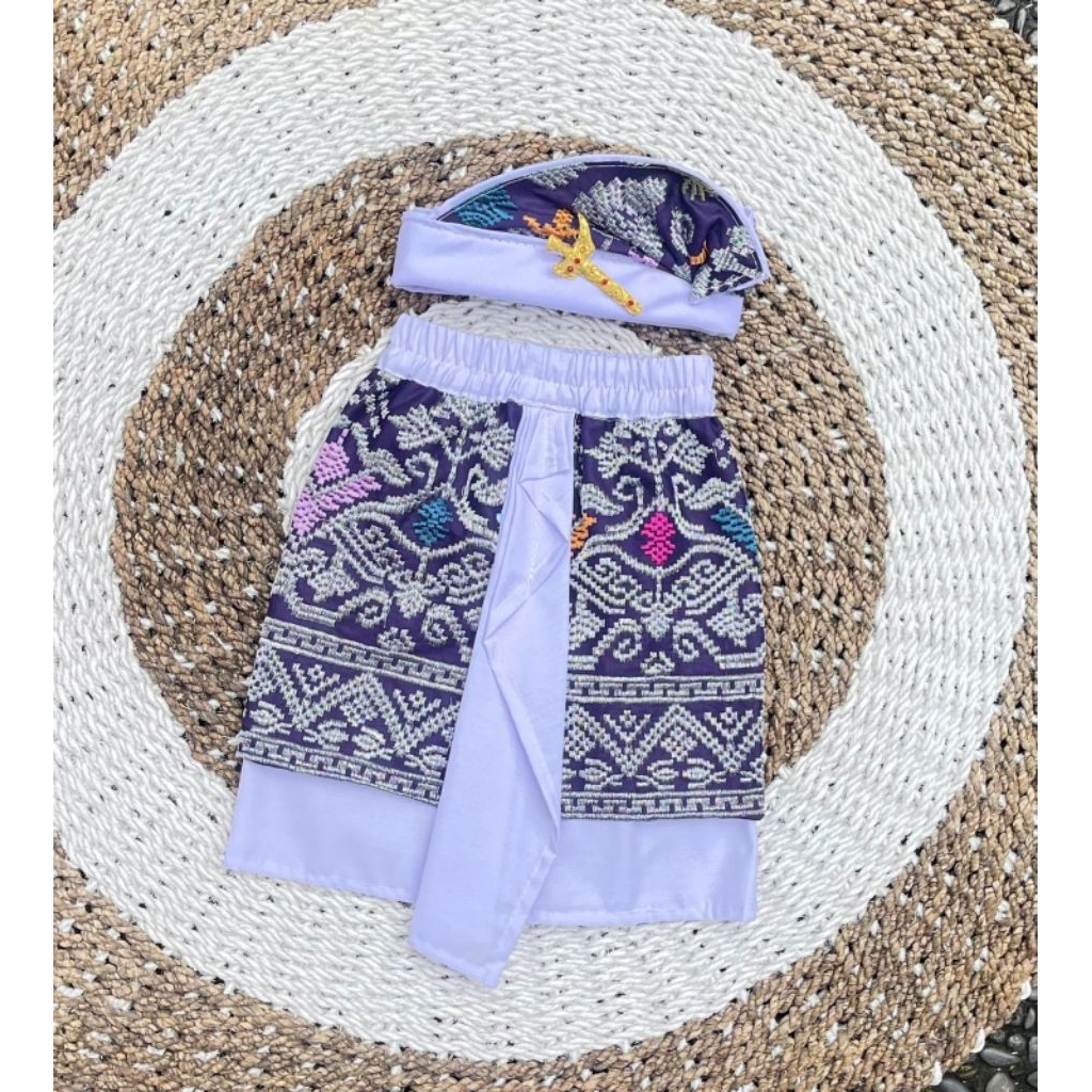 Embroidered Kancut Set includes Half-finished Udeng | Shopee Malaysia
