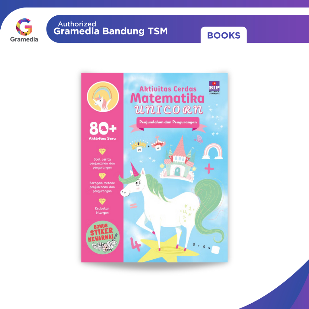 Gramedia Bandung TSM - Smart Math Unicorn Activities Addition and ...